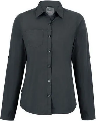 Craghoppers Expert Kiwi Long-sleeved Shirt in Carbon Grey at Nordstrom, Size 14