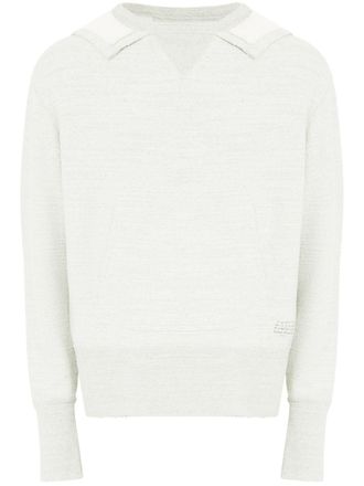 Maison Margiela Maglione con scollo a V - Grigio