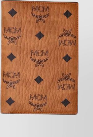 MCM visetos logo print passport holder