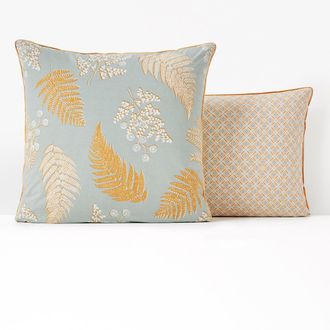 La Redoute Interieurs Kussensloop in perkalkatoen, Foug&egrave;re