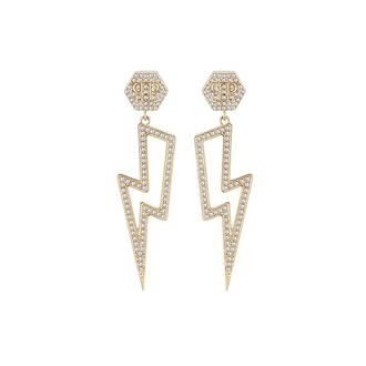 Philipp Plein Accessoires, Dames, Geel, ONE Size, Thunder Lady Oorbellen