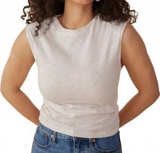 Mata Traders Ruched Top In Tree Rings Shell