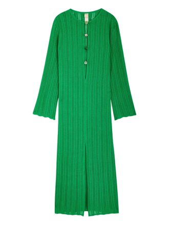 Baobab Mamu buttoned maxi dress - Verde
