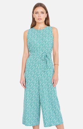 Yumi Ditsy Culotte Jumpsuit in Green at Nordstrom, Size 10