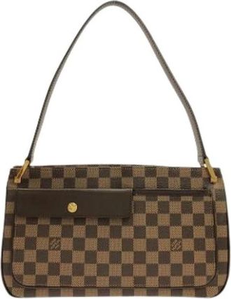 Louis Vuitton Pre-owned Vintage Canvas Shoulder Bag - Dames - Vintage Schoudertas - Bruin - ONE Size - Vintage