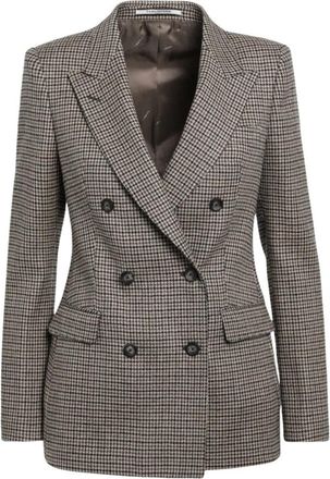Tagliatore Parigi Jas - Dames - Blazers - Bruin - XL - Leer - Jassen