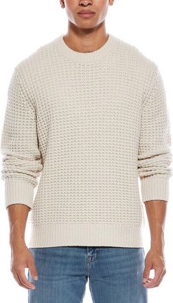 Vince Macro Waffle Wool & Cashmere-Blend Crewneck Sweater