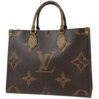 Louis Vuitton Brown Monogram Reverse Tote Bag (Pre-Owned)