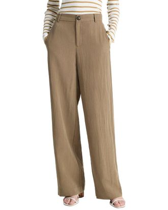 Vince Mid Rise Relaxed Wide Leg Pant