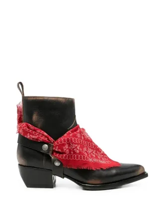 Golden Goose Boots Distressed Leather Upper Debbie