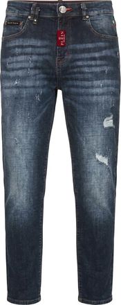 Philipp Plein New Tapered Fit Jeans Basic Men in Blue Storm at Nordstrom, Size 31