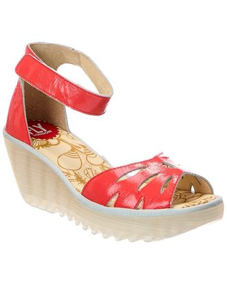 FLY London Patent Wedge Sandal
