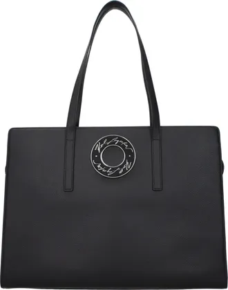 Karl Lagerfeld Black Leather Shoulder Womens Bag