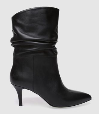 Jeanne Vouland Bottines Badi 70 Cuir Mat Noir