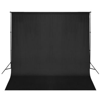 Berkfield Home Photo Backdrop Support System 600x300 cm Black
