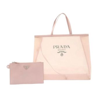 Prada Pre-owned Mesh Tote Bag - Pre-owned - Mujer - Rosa - ONE SIZE