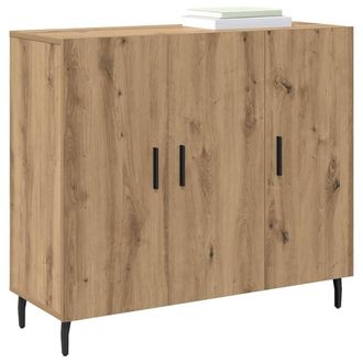 Berkfield Home Sideboard with Storage with Door Brown 90 x 34 x 80 cm Engineered wood