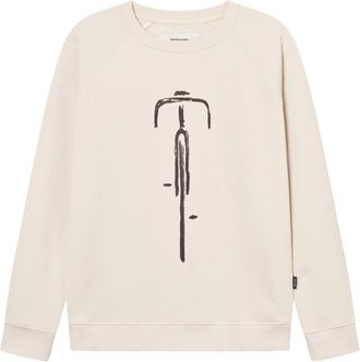 Dedicated Sweatshirt Malmoe Bike Front Pullover f&uuml;r Herren | wei&szlig;