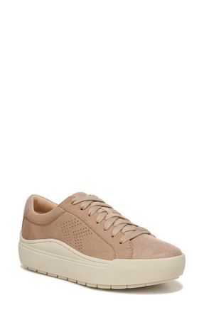 Dr. Scholls Take It Easy Platform Sneaker in Taupe Suede at Nordstrom, Size 8.5