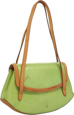 Louis Vuitton Biscayne Bay Handbag Monogram Vernis Green Patent_Leather Bag (Pre-Owned)