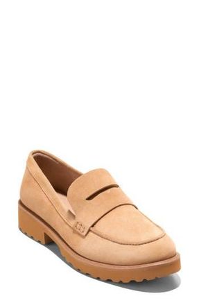 Cole Haan Gwendolyn Penny Loafer in Biscuit Suede at Nordstrom Rack, Size 9.5