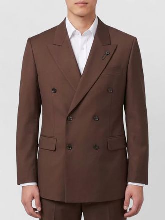 Lardini virgin wool double-breasted jacket