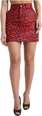 Dolce & Gabbana Dames, Rokken, Rood, Maat: XS Katoen
