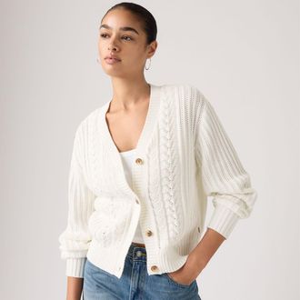 Levi's Snowflake Cardigan - Womens - XL - White