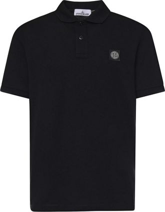 Stone Island Cotton Polo Shirt With Logo