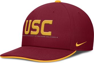Nike USC On-Field Club Nike Mens Dri-FIT College Adjustable Hat in Red | NC1269WSCJ-BDK