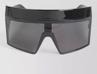 Rick Owens rev sunglasses angular design dark lenses