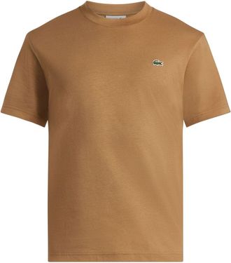 Lacoste logo-appliqu&eacute; T-shirt - men - Cotton - 8 - Brown