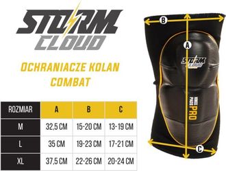 OEM Rodilleras De Combate Stormcloud Amarillas S