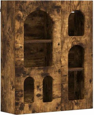 vidaXL Hanging Cabinet Smoked Oak 59 x 20 x 71.5 cm Engineered Wood vidaXL