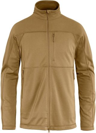 Fj&auml;llr&auml;ven Mens Abisko Lite Fleece Jacket In Buckwheat Brown