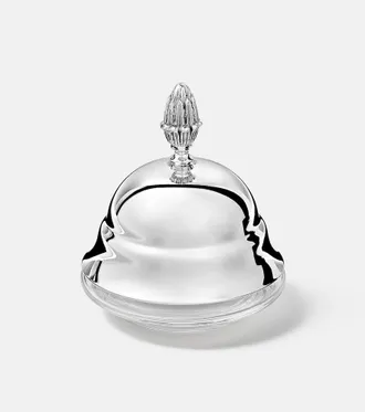 Christofle Malmaison silver-plated butter dish