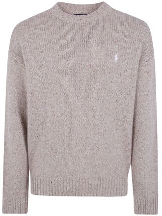 Ralph Lauren Sweater Oatmeal Marl Sweater Pullover