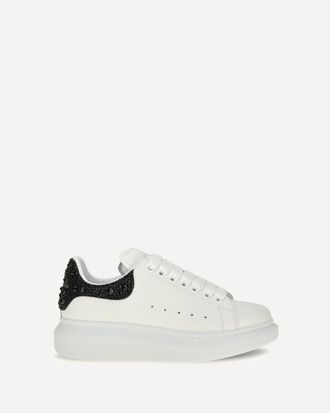 Alexander McQueen Oversized Sneakers with suede heel and crystal details Female 38.5