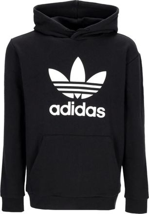 adidas Klassieke Trefoil Hoodie Lichtgewicht Sweatshirt - Heren - Sportshirts - Zwart - L - Katoen - Fitness
