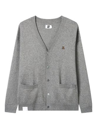 Izzue buttoned cardigan - men - Acrylic/Polyester - S - Grey