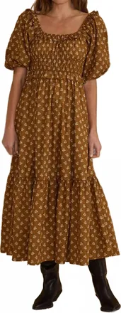 Rylee + Cru Tenley Dress In Golden Floral