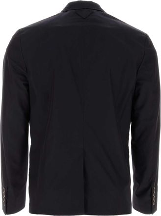 Prada Lightweight Cotton Blazer - Navy