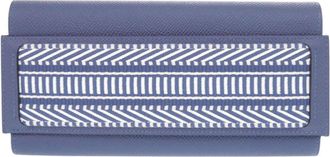 Herm&egrave;s Blue Epsom Leather Long Wallet (Bi-Fold) (Pre-Owned)