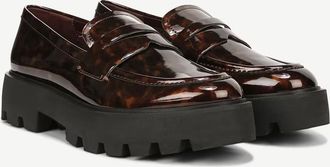 Franco Sarto Balin Penny Loafers WoTortoise Brown Slip On Shoes GAL394