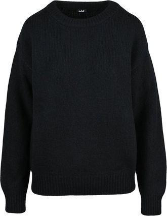 Add Crew Neck Sweater With Relaxed Fit And Ribbed Cuffs