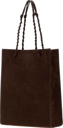 Jil Sander Womens Chocolate Suede Tangle Shopping Bag 601 Borse A Mano