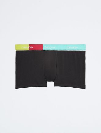 Calvin Klein Mens Pride This Is Love Plus Size Trunk - Black - XL