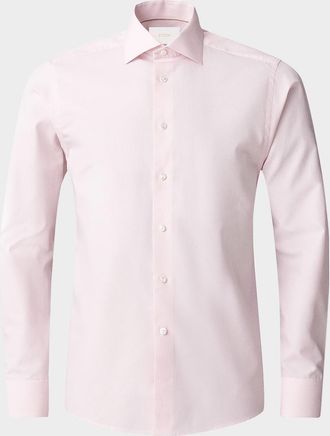 Eton Mens Elevated Stripe Pique Contemporary-Fit Dress Shirt