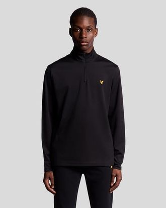 Lyle & Scott Golf Course Midlayer in Jet Black at Nordstrom, Size Xx-Large