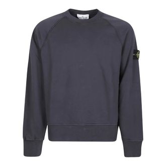 Stone Island Felpa Girocollo - - Sweatshirts & Hoodies - Uomo - Blu - S
